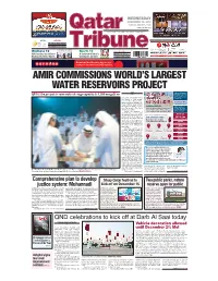 Amir Commissions World's Largest Water Reservoirs