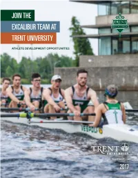 Join the Excalibur Team at Trent University
