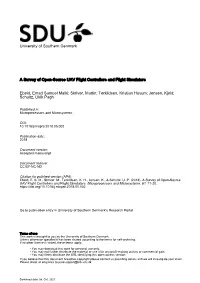 University of Southern Denmark a Survey of Open-Source UAV Flight