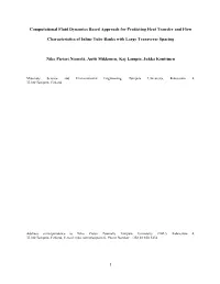 1 Computational Fluid Dynamics Based Approach for Predicting Heat