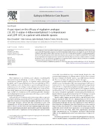 (CPP-115) in a Patient with Infantile Spasms
