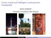 Current Trends and Challenges in Post-Quantum Cryptography
