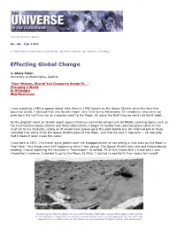 Effecting Global Change by Stacy Palen University of Washington, Seattle