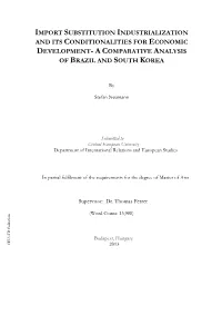 Import Substitution Industrialization and Its