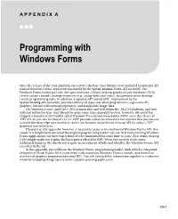 Programming with Windows Forms