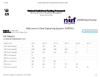 Amrita NIRF Report 2018