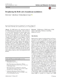 Deciphering the BAR Code of Membrane Modulators