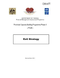 Pcab Exit Strategy Draft