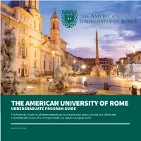 The American University of Rome |