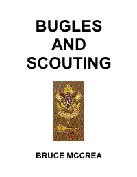 Bruce Mccrea Bugles and Scouting