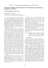Calibration of Bollinger Bands Parameters for Trading Strategy Development in the Baltic Stock Market