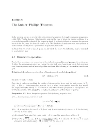 Lecture 6 the Lumer–Phillips Theorem