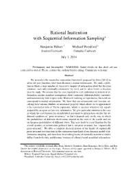 Rational Inattention with Sequential Information Sampling∗