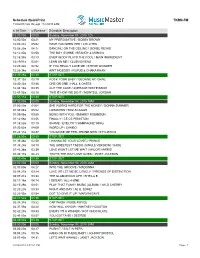 Schedule Quickprint TKRN-FM