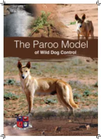 The Paroo Model of Wild Dog Control
