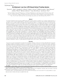 An Advanced, Low-Cost, GPS-Based Animal Tracking System Patrick E