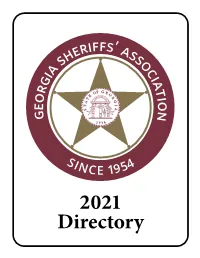 Georgia Sheriffs' Association 2021 Directory