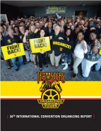 Organizing Report | | 30Th International Convention Organizing Report | Table of Contents