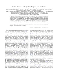 Particle Statistics Affects Quantum Decay and Fano Interference