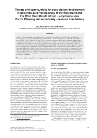Threats and Opportunities for Post-Closure Development in Dolomitic