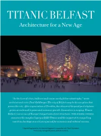 TITANIC BELFAST Architecture for a New Age