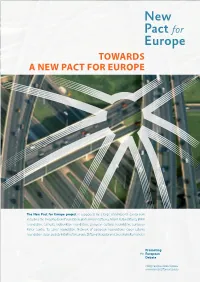 Towards a New Pact for Europe