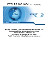 Ts 103 463-1 V1.2.1 (2020-05)