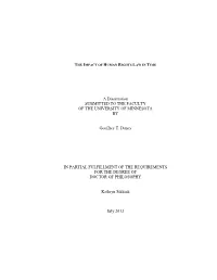 A Dissertation SUBMITTED to the FACULTY of the UNIVERSITY of MINNESOTA BY