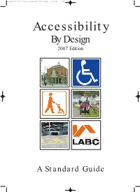 Accessibility by Design 2007 Edition
