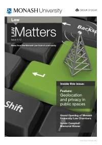 Law Geolocation and Privacy in Public Spaces