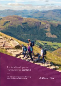 Tourism Development Framework for Scotland
