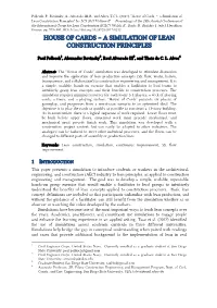 A Simulation of Lean Construction Principles