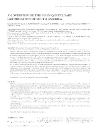 An Overview of the Main Quaternary Deformation of South America