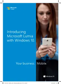 Introducing Microsoft Lumia with Windows 10