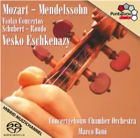 Mendelssohn Vesko Eschkenazy Mozart