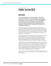 Public Sector R&D