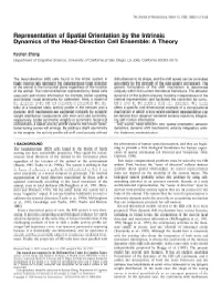 Representation of Spatial Orientation by the Intrinsic Dynamics of the Head-Direction Cell Ensemble: a Theory