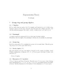 Representation Theory