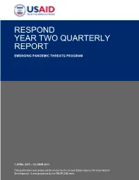 Respond Year Two Quarterly Report