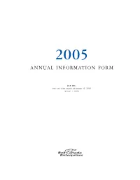 Annual Information Form