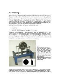 DIY Balancing