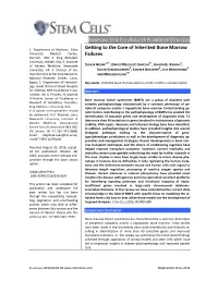 Getting to the Core of Inherited Bone Marrow Failures