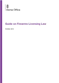 Guide on Firearms Licensing Law