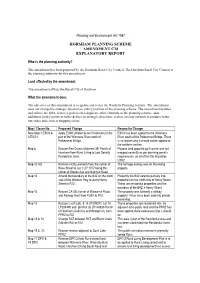 Horsham Planning Scheme Amendment C18 Explanatory Report