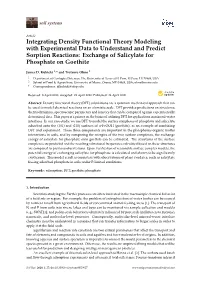 Integrating Density Functional Theory Modeling with Experimental Data to Understand and Predict Sorption Reactions: Exchange of Salicylate for Phosphate on Goethite