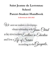 Mark up of Parent-Student Handbook