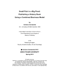 Publishing a History Book Using a Combined Business Model