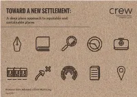 TOWARD a NEW SETTLEMENT: a Deep Place Approach to Equitable and Sustainable Places