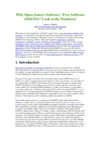 Why Open Source Software?
