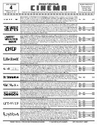 2014 SEASON READ CAREFULLY Showing Times 4 Change Daily